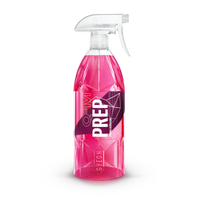 GYEON Q2M Prep Pre Ceramic Coating Spray. Pink solution in a clear spray bottle.