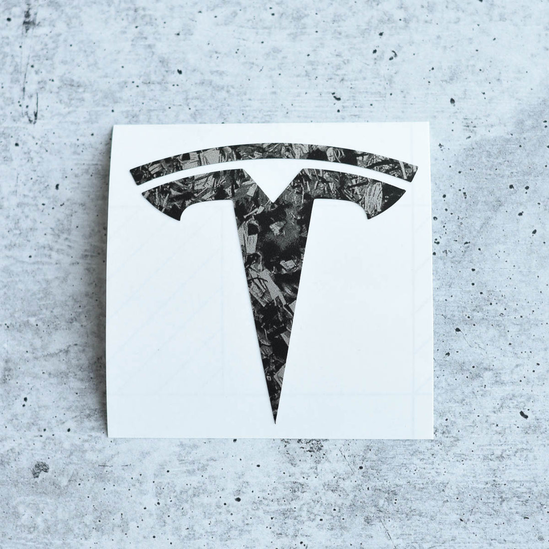 Tesla Logo Overlay - Premium Carbon Fiber for Tesla Model 3