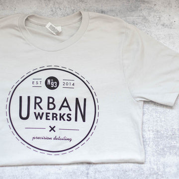 Urban Werks Front Logo Tee in Dove Grey